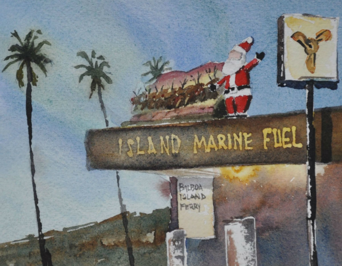 Happy Holidays – Balboa Island Sketchbook