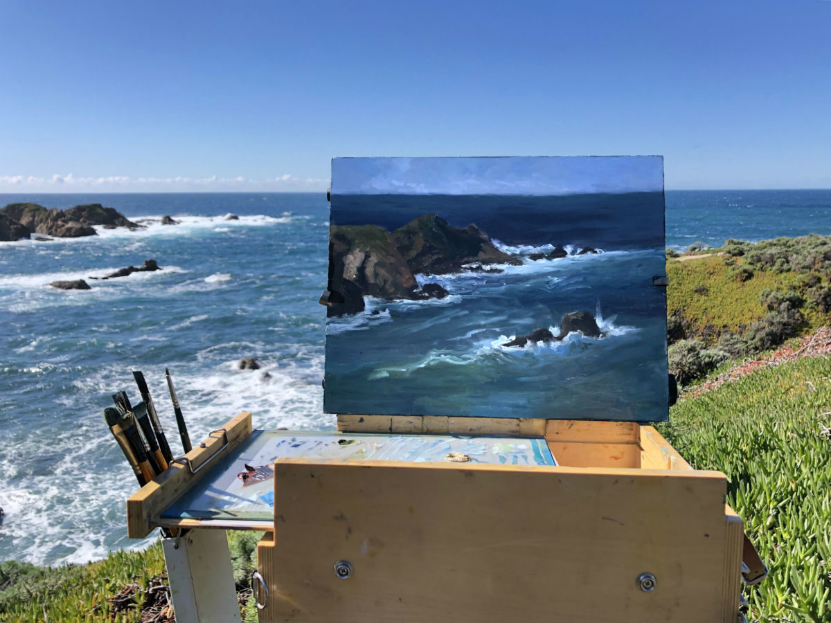 Plein Air Painting at Garrapata