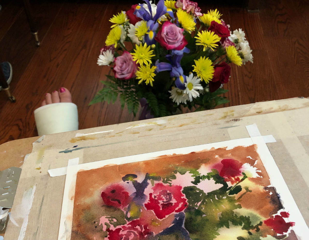 Healing and Painting Flowers