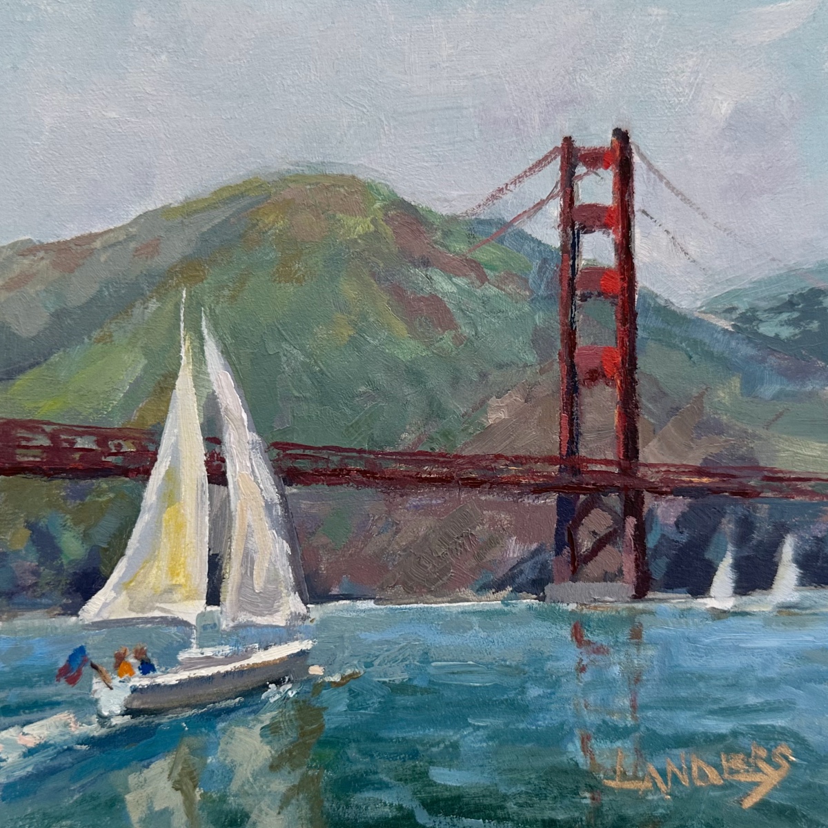 Sailing past the Golden Gate